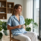 👚 50% RABATT! 🌸 Damskjorta i denim med lös passform, kavajkrage & kortärmad – Skön, ledig & perfekt för vardag eller semester – enkel att styla upp eller ner 👖