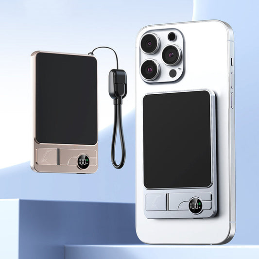 🔋 50% RABATT NU! ⚡ 3-i-1 Bärbar Magnetladdare – Trådlös & Inbyggt Stativ – Slim Design – Perfekt för Telefon, Klocka & Hörlurar 📱