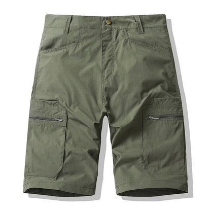 🩳 50% RABATT NU! 🔧 Herr Zip-Up Cargoshorts – Andningsbara, Säkra Fickor & Lös Passform – Ledredo, Stadsmart 🌲