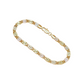 💎 50% RABATT NU! 👑Unisex Tri-Color Länkarmband – Guld/Rosé/Silver, Facetterad Snitt & Lobsterlås – Klassisk Länk, Modern Glans 💛