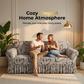 🛋️ 50 % RABATT NU! ✨ Högsträckbart sofföverdrag – volangkant & fullständigt skydd – förvandlar din soffa på nolltid – perfekt för vardagsrummet 🏠