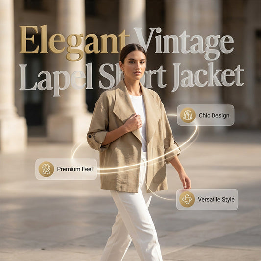 🧥 50% RABATT NU! 🍂 Dams Casual Vintage Kavaj – Översize Slag & Mjuk Andningsbar Tyg 🍁