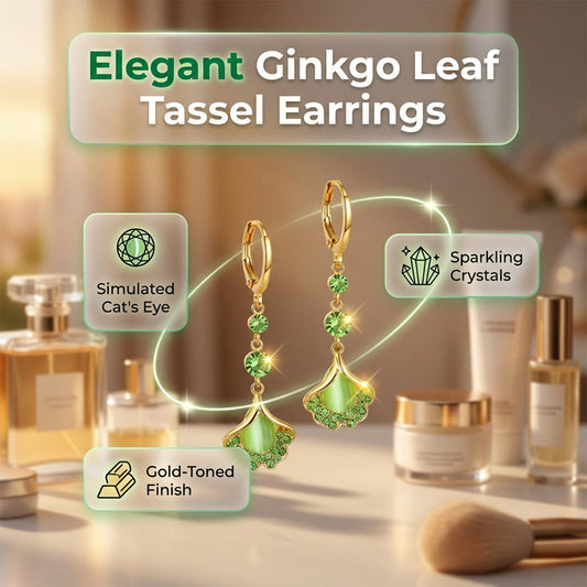 📢📢50% RABATT!! ⏰Eleganta Ginkgoblad Tofsörhängen