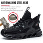 👟 50% RABATT! 🛡️ Lättviktiga, oförstörbara & halkfria stålskor – Komposit- & punkteringssäker – Perfekta för arbete, vandring eller säkerhet – bekväma och hållbara 🔧