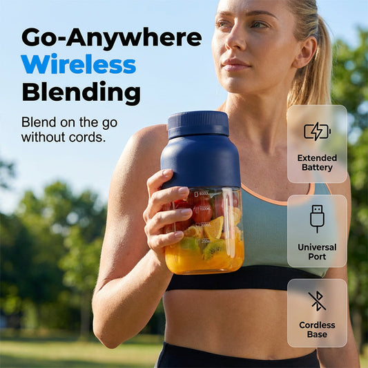 🥤 Portabel uppladdningsbar blender – Mixa var du än är | SPARA 53% idag! ⚡