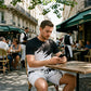 Herr Sommar Dynamisk Print Casual Set