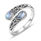 💍 50% RABATT! ⏳ Vintage justerbar öppen ring – Droppformad glödande zirkon – Elegant & tidlös – perfekt för vardag eller fest 💧✨