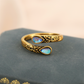 💍 50% RABATT! ⏳ Vintage justerbar öppen ring – Droppformad glödande zirkon – Elegant & tidlös – perfekt för vardag eller fest 💧✨
