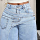 ⌛Tidsbegränsat erbjudande – Asymmetriska jeans med vid benöppning för damer