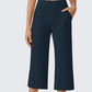 👖50% RABATT!✨ Dambyxor med vida ben och korta ben – sidfickor, andningsbart, mångsidigt 🌿