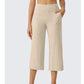 👖50% RABATT!✨ Dambyxor med vida ben och korta ben – sidfickor, andningsbart, mångsidigt 🌿