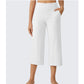 👖50% RABATT!✨ Dambyxor med vida ben och korta ben – sidfickor, andningsbart, mångsidigt 🌿