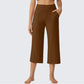 👖50% RABATT!✨ Dambyxor med vida ben och korta ben – sidfickor, andningsbart, mångsidigt 🌿