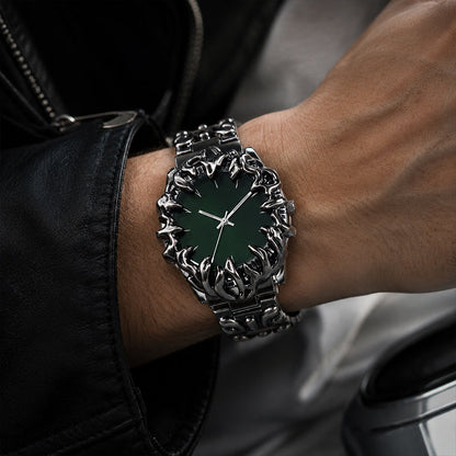 ⌚ 50% RABATT! ⏰ Kreativ klokformad kvartsur för herrar – Unik design & premiumkänsla – Perfekt för den stilmedvetne – tidlös accessoar med karaktär ✨🕰️
