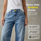 👖 50% RABATT NU! ✨ Jeans för Damer med Avslappnad Passform & Raka Ben – Stretchjeans med Hög Midja – Perfekt för Vardagskomfort 🌸