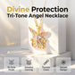 Tri-Tone Angel Guardian-hänge med halsband