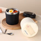 🍱 50% RABATT NU! 🥄 Vakuumisolerad Matburk med Hopfällbar Sked – Håller Maten Varm – Perfekt för Jobb, Skola & Picknick 🌿