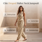 👗 50% RABATT NU! ✨ Chic Draped Halter Neck Jumpsuit – Andningsbar Vida Ben & Elegant Dag till Kväll – Perfekt för Sommaren ☀️