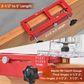 📐 Justerbart gångjärnsfräsverktyg – komplett kit – 6061 aluminium, justerbar längd & djup – perfekt för proffs och DIY 🚪
