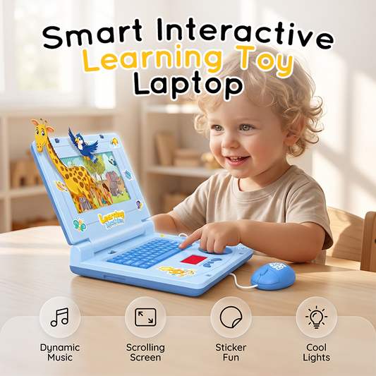 🧸 Interaktiv leksaksdator – med ljus, ljud och lärorika spel – som främjar kreativitet och motorik genom lek 🎵