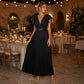 👗 50% RABATT NU! ✨ Dam Elegant V-ringad Plässerad Långklänning – Smickrande plässeringar, lättviktigt tyg & elegant flöde – Perfekt för fester, bröllop & sommarkvällar 🌸