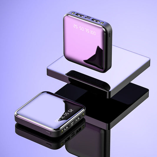 Mini Portabelt Powerbank ⚡ Fickformat, Alltid Redo – Slut Aldrig på Batteri Igen ✨