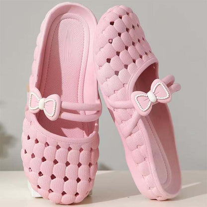 🥿 50% RABATT NU! 🌸 Dam Slängda Tåcktäckta Andningsbara Tofflor – Ultramjuk & Flexibel – Perfekt för Inomhus & Utomhus – Slip-on Design & Lätt EVA ☀️