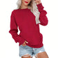 👚 50 % RABATT NU! ☁️ Oversized-tröja med rund hals för dam – mysig, rymlig & perfekt för avslappnade dagar ✨