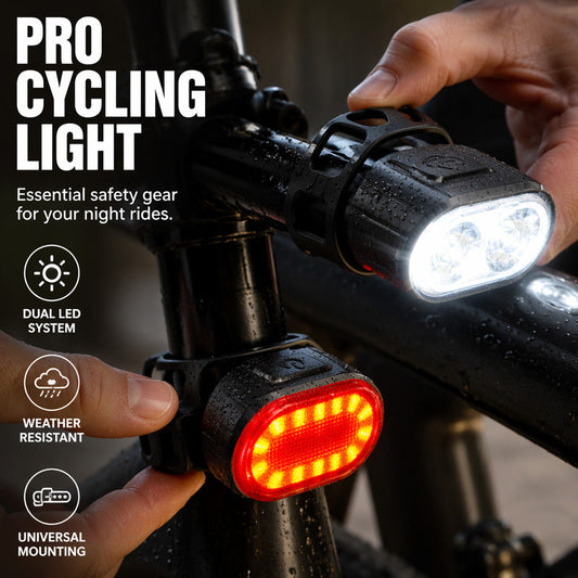 🚲USB-laddningsbart cykelljusset – intensiv ljusstyrka, stormtålig & bredvinkelstråle – för säker cykling i mörker 🌙