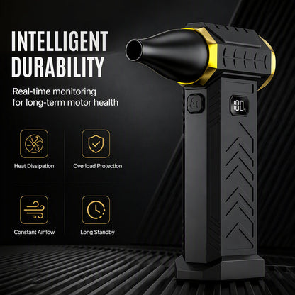 💨 50 % RABATT NU! 🌀 Handhållen turbo blåsare & dammsugare – 180 000 RPM motor, 8000mAh batteri & 2-i-1 funktion – perfekt för bil och hem 🧹