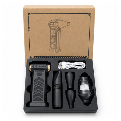 💨 50 % RABATT NU! 🌀 Handhållen turbo blåsare & dammsugare – 180 000 RPM motor, 8000mAh batteri & 2-i-1 funktion – perfekt för bil och hem 🧹