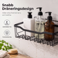 🧴 50 % RABATT NU! 🚿 Borrfritt badrumshyllset – verktygsfri installation, rostfritt kolstål & 90° hörnpassning – perfekt för hyresgäster och husägare 🏠