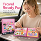 🧩 🧒 Magnetisk tyst bok för barn – Vikbara pusselscenarion, magnetisk & pedagogisk – Stimulerar kreativitet & lärande för pojkar & flickor ✨