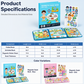 🧩 🧒 Magnetisk tyst bok för barn – Vikbara pusselscenarion, magnetisk & pedagogisk – Stimulerar kreativitet & lärande för pojkar & flickor ✨