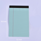 Anteckningsblock med minimalistiskt linjerat papper