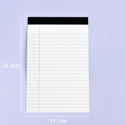 Anteckningsblock med minimalistiskt linjerat papper