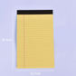Anteckningsblock med minimalistiskt linjerat papper