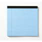 Anteckningsblock med minimalistiskt linjerat papper