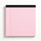 Anteckningsblock med minimalistiskt linjerat papper