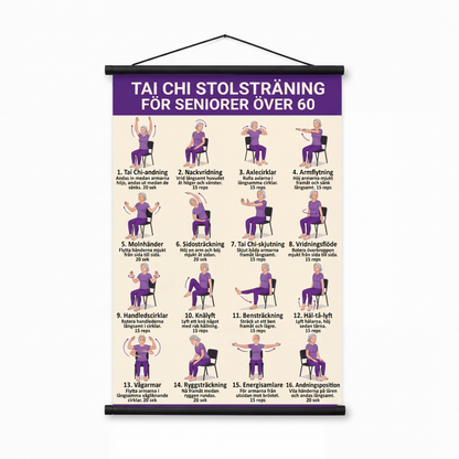 Träningsposter för Tai Chi för seniorer