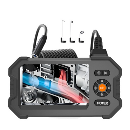 Bärbar 1080p HD-endoskopkamera med 4,3" skärm – skarp bild, IP67 vattentät & lång batteritid – perfekt för bil och VVS 🔧