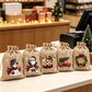 🎁 Julklappspåsar med dragsko – festliga tomte- & renmotiv, dubbel dragsko & hållbart tyg – julglädje i varje gåva ✨