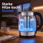⚡ 2L elektrisk vattenkokare i glas – stor kapacitet, automatisk avstängning & överhettningsskydd – perfekt för te och kaffe 🏠