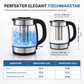 ⚡ 2L elektrisk vattenkokare i glas – stor kapacitet, automatisk avstängning & överhettningsskydd – perfekt för te och kaffe 🏠