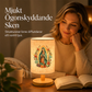 🔥Träbordslampa med Jungfru Maria-mönster