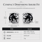 🖤 50 % rabatt! Eleganta örhängen med svart zirkonia – vintagedesign med blommiga detaljer