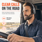 Trådlöst Bluetooth Callcenter-headset med ENC-brusreducering och automatisk parkoppling för kundservice och lastbilsförare