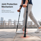 🦵 Hopfällbara underarmskryckor – stötdämpande fjäder, aluminiumram & halkskyddade fötter för rehabilitering 🚶