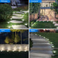🌿 Solcellsdrivna markspjut med 8 LED – 304 rostfritt stål & automatisk tändning/släckning, 4-pack 💡