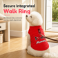 📢📢50 % RABATT !! ⏰ Varm husdjurströja med koppelring – “Love Dad & Mum”-design, håll din hund varm och stilig på vinterpromenader ❄️